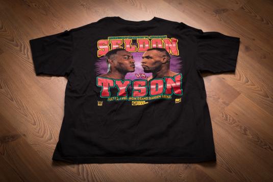 Vintage 90s Mike Tyson vs. Bruce Seldon 1996 Boxing T-Shirt | Defunkd 