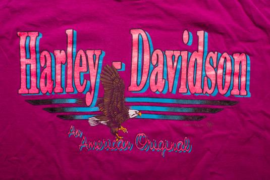 Harley-Davidson Eagle Purple T-Shirt, American Original, 80s