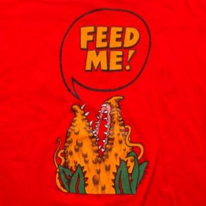 Vintage 80s Little Shop of Horrors "Feed Me!" Movie T-Shirt