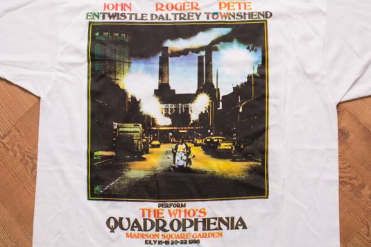 The Who Quadrophenia Tour T-Shirt, Madison Square Garden 90s | Defunkd