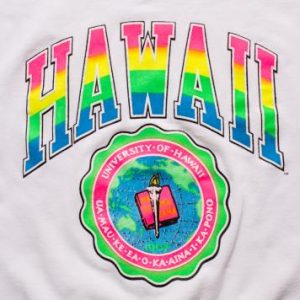 University of Hawaii Sweatshirt, Neon Rainbow Warriors Shirt