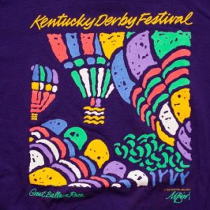 Vintage 90s Kentucky Derby Festival T-Shirt, Great Balloon Race
