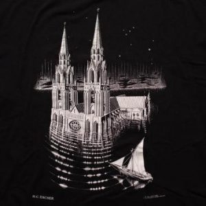 M.C. Escher The Drowned Cathedral T-Shirt, Optical Illusion