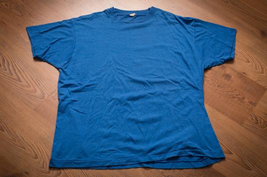 Vintage Screen Stars T-Shirt Blank Plain Deadstock Soft Thin Tan S-XL USA 