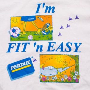 Vintage 90s Perdue Chicken "I'm Fit 'N Easy" Promo T-Shirt
