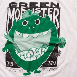 1988 Green Monster Fenway Park T-Shirt, Boston Red Sox