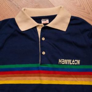 Vintage 80s Hamilton College Polo Shirt, Collegiate Pacific