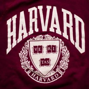 Vintage 80s Harvard University Crewneck Sweatshirt, VERITAS