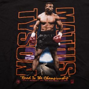 Vintage 90s Mike Tyson vs. Mathis 1995 Boxing Match T-Shirt