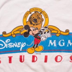 Mickey Mouse Disney MGM Studios T-Shirt, 80s Graphic Tee