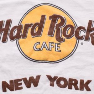 Hard Rock Cafe New York T-Shirt, NY Logo, Hanes Beefy-T