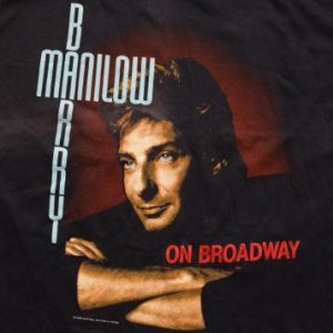 Barry Manilow On Broadway T-Shirt, L, Vintage 1980s, Tour