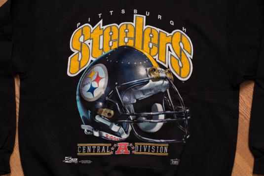 Vintage 90s Pittsburgh Steelers Big Helmet Logo Sweatshirt