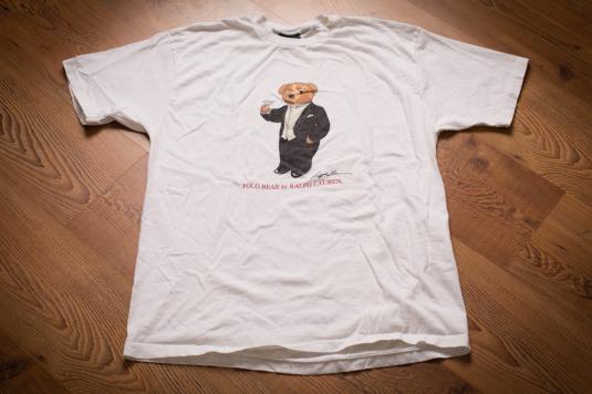 Tuxedo Polo Bear T Shirt Ralph Lauren Martini Cocktail 90s Defunkd