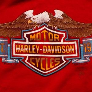 Vintage 80s 3D Emblem Harley-Davidson/Eagle Sweatshirt, 1986