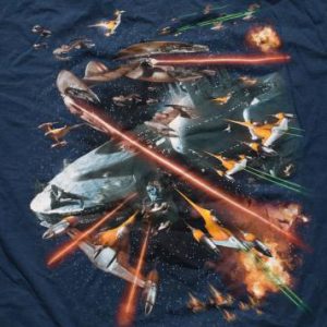 Star Wars Naboo N-1 Starfighter Ringer T-shirt 90s Two-Sided