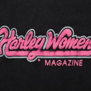 Harley Women Magazine Logo Shirt, RARE Vintage 80s Davidson