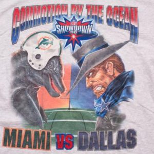 Miami Dolphins vs Dallas Cowboys T-Shirt, Starter, NFL Game
