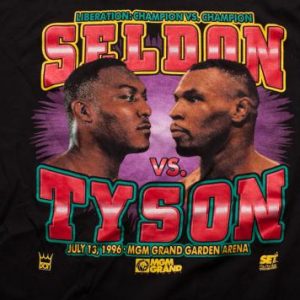 Vintage 90s Mike Tyson vs. Bruce Seldon 1996 Boxing T-Shirt