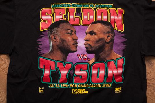 Vintage 90s Mike Tyson vs. Bruce Seldon 1996 Boxing T-Shirt | Defunkd 
