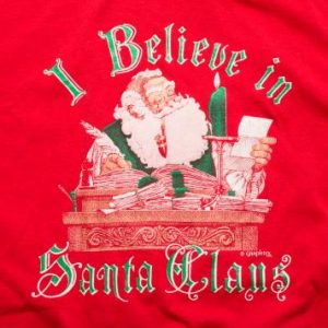 80s "I Believe in Santa Claus" T-Shirt, Naughty & Nice List