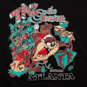 Vintage 90s Taz the Season Atlanta T-Shirt, Looney Tunes