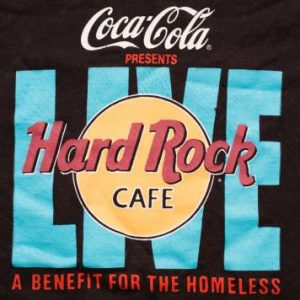 Coca-Cola Hard Rock Cafe Live T-Shirt, Vintage 80s, New York