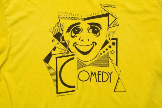 Vintage 80s Comedy & Tragedy Masks T-Shirt, Hanes 50/50