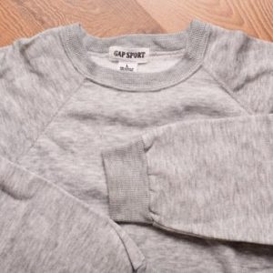 Gap Sport Crewneck Sweatshirt Lightweight Raglan Made in USA