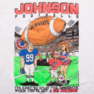 Big Johnson Footballs T-Shirt, Raunchy Sexual Parody, Sex