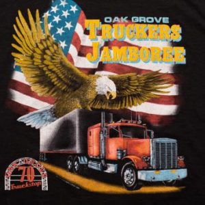 Oak Grove Truckstop Truckers Jamboree, Semi Truck Eagle Flag