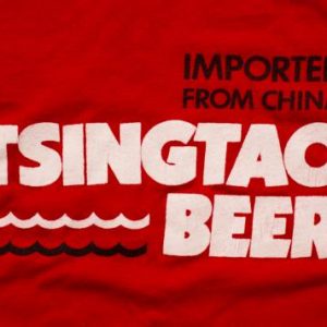 Tsingtao Beer T-Shirt, Imported from China, Vintage 80s Tee