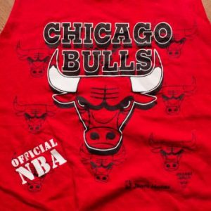 Vintage 90s Chicago Bulls Logo Tanktop, Jordan Era Shirt