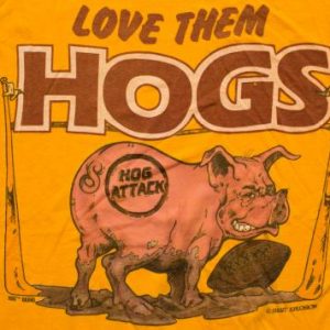 Love Them Hogs T-Shirt, Washington DC NFL Football Team, 80s