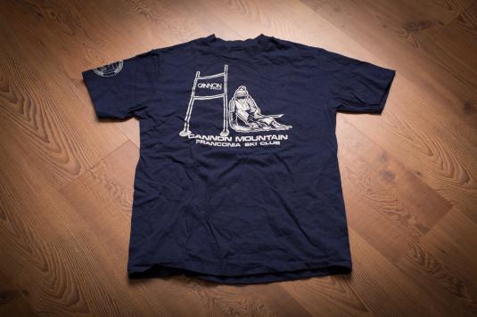 Vintage 80s Cannon Mountain Franconia Ski Club T-Shirt