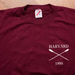 1995 Harvard University Rowing Crew T-Shirt, 95 Champions