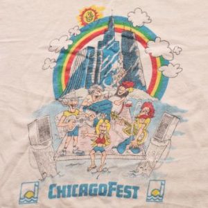 Vintage 70s/80s ChicagoFest T-Shirt, Chicago Music Festival