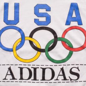 Adidas 1988 USA Olympics T-Shirt Trefoil Graphic Vintage 80s