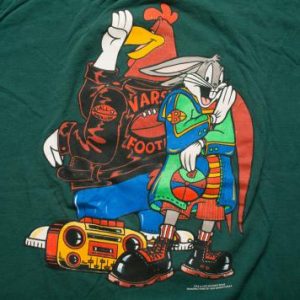 Vintage Looney Tunes Hip Hop T-Shirt, Bugs/Foghorn Cartoon