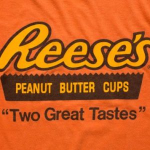 Reeses Peanut Butter Cups T-Shirt, Hersheys, Vintage 1980s