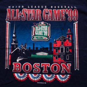 1999 MLB All Star Game T-Shirt, Boston Fenway Park Baseball