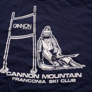 Vintage 80s Cannon Mountain Franconia Ski Club T-Shirt