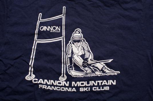 Vintage 80s Cannon Mountain Franconia Ski Club T-Shirt