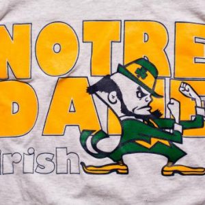 Notre Dame Fighting Irish T-shirt, Leprechaun College Mascot