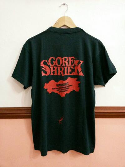 Vintage tee Gore Shriek 80’s FantaCo 5 horror comic t-shirt