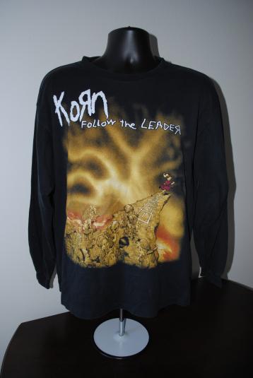 1998 Korn Follow The Leader Vintage Nu Metal Band T-Shirt