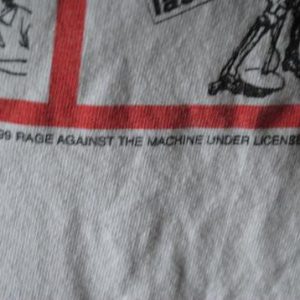 1999 Rage Against The Machine Vintage RATM Rock Band T-Shirt