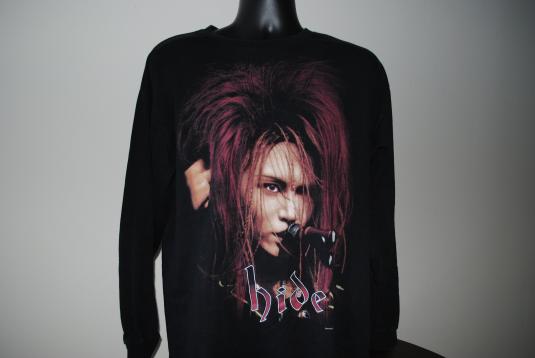 1998 X Japan Hide Rare Vintage Glam Metal Band Tour T-Shirt