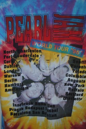 1996 Pearl Jam Vintage 90’s No Code Grunge Band Tour T-Shirt