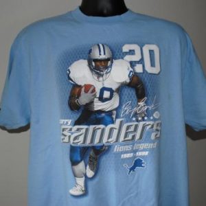 90's Barry Sanders Vintage Detroit Lions NFL Legend T-Shirt